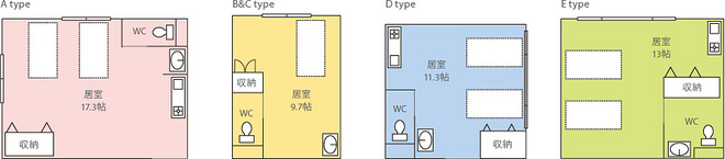 各お部屋間取り
